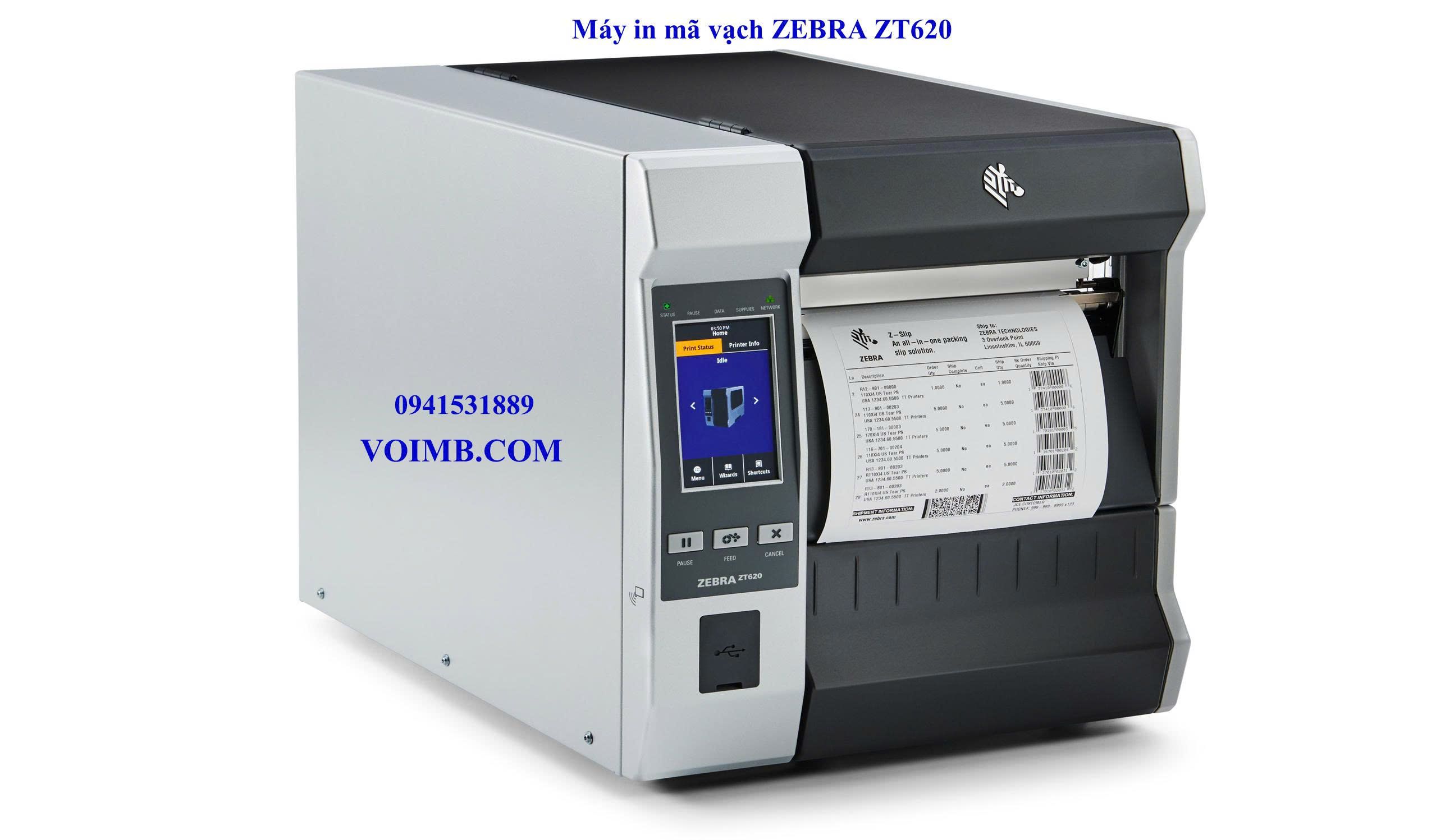 ZT620 Industrial Printer: 6-Inch Wide Standard | Zebra